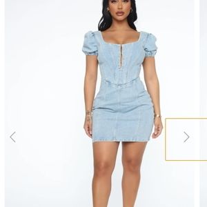 Fashion Nova Denim Mini Dress